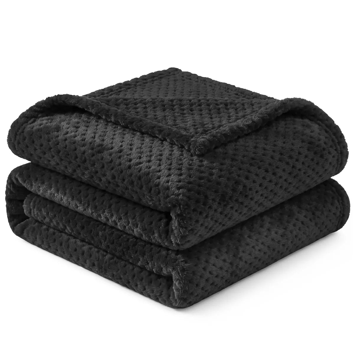 PAVILIA Soft Waffle Blanket Throw for Sofa Bed, Lightweight Plush Warm Blanket for Couch