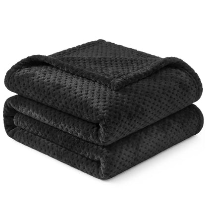 PAVILIA Soft Waffle Blanket Throw for Sofa Bed, Lightweight Plush Warm Blanket for Couch