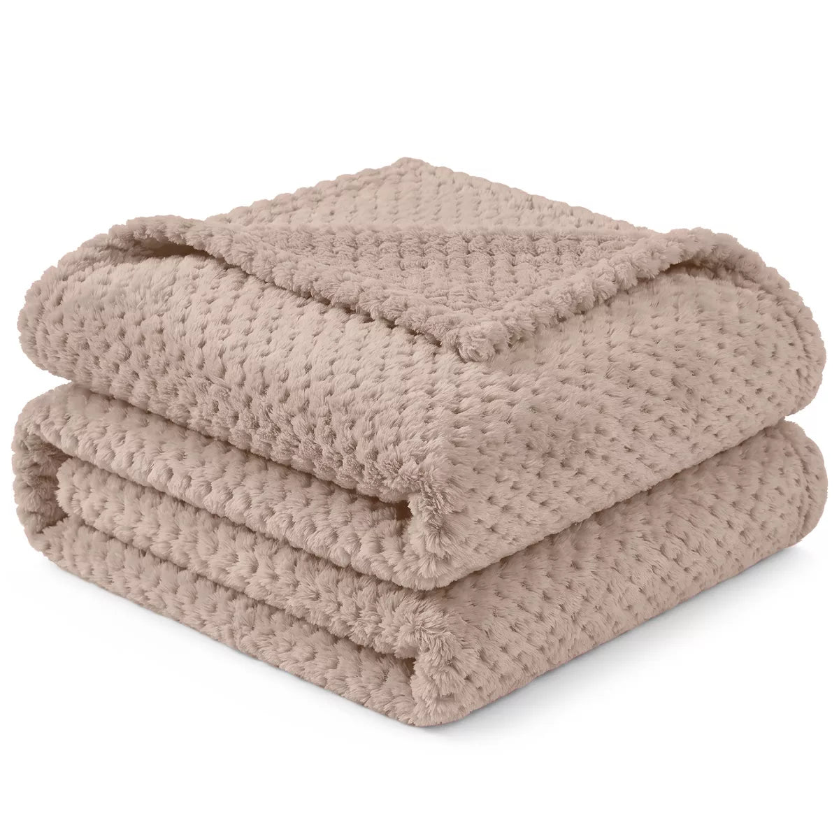 PAVILIA Soft Waffle Blanket Throw for Sofa Bed, Lightweight Plush Warm Blanket for Couch