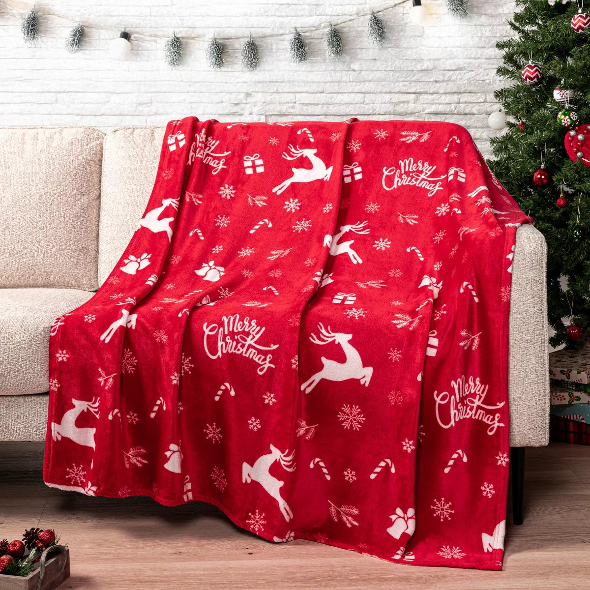 PAVILIA Soft Waffle Blanket Throw for Sofa Bed, Lightweight Plush Warm Blanket for Couch