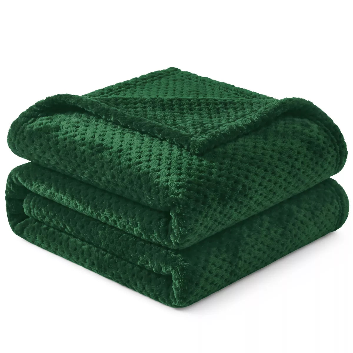 PAVILIA Soft Waffle Blanket Throw for Sofa Bed, Lightweight Plush Warm Blanket for Couch