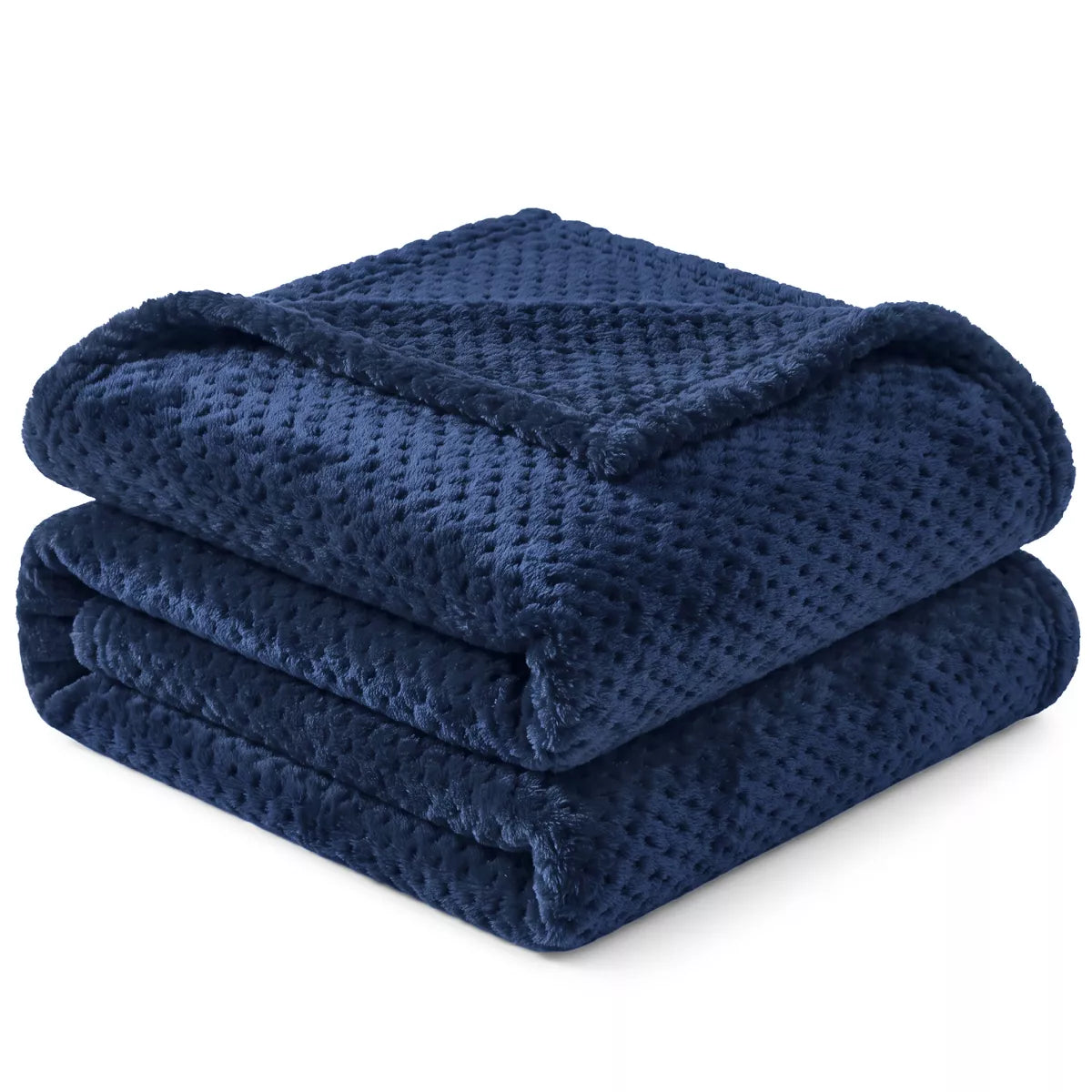 PAVILIA Soft Waffle Blanket Throw for Sofa Bed, Lightweight Plush Warm Blanket for Couch