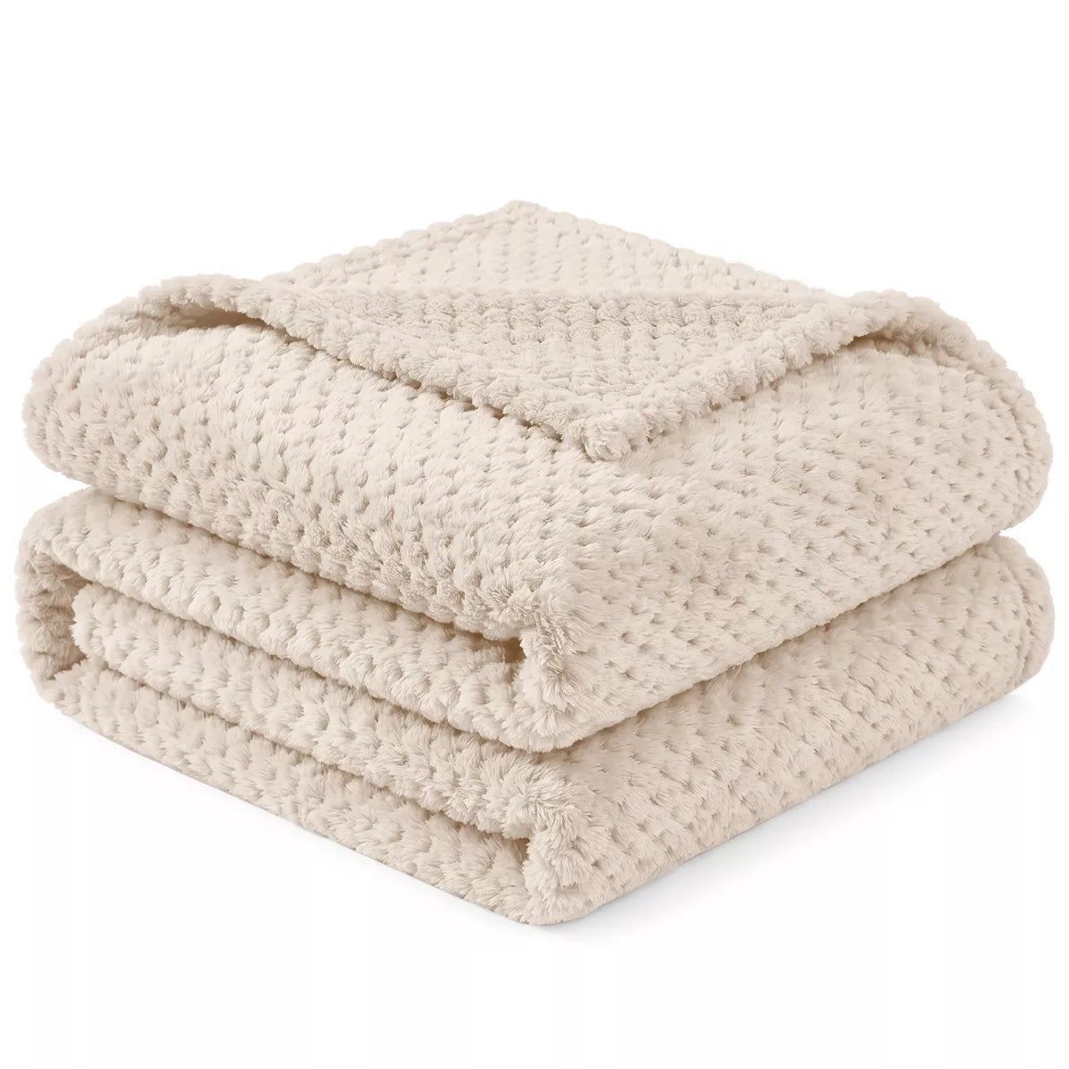 PAVILIA Soft Waffle Blanket Throw for Sofa Bed, Lightweight Plush Warm Blanket for Couch