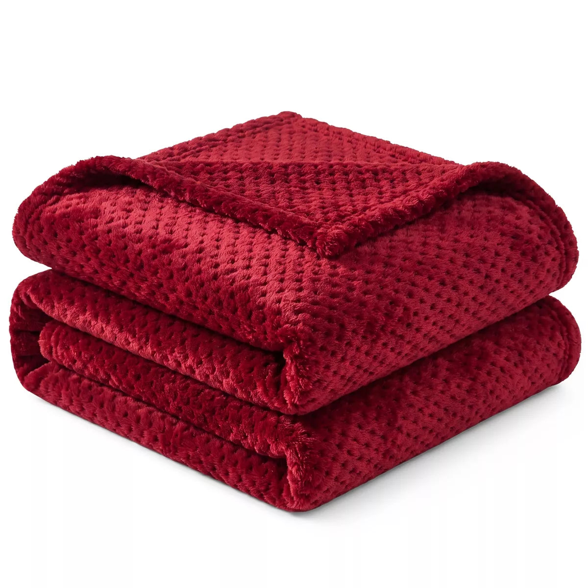 PAVILIA Soft Waffle Blanket Throw for Sofa Bed, Lightweight Plush Warm Blanket for Couch