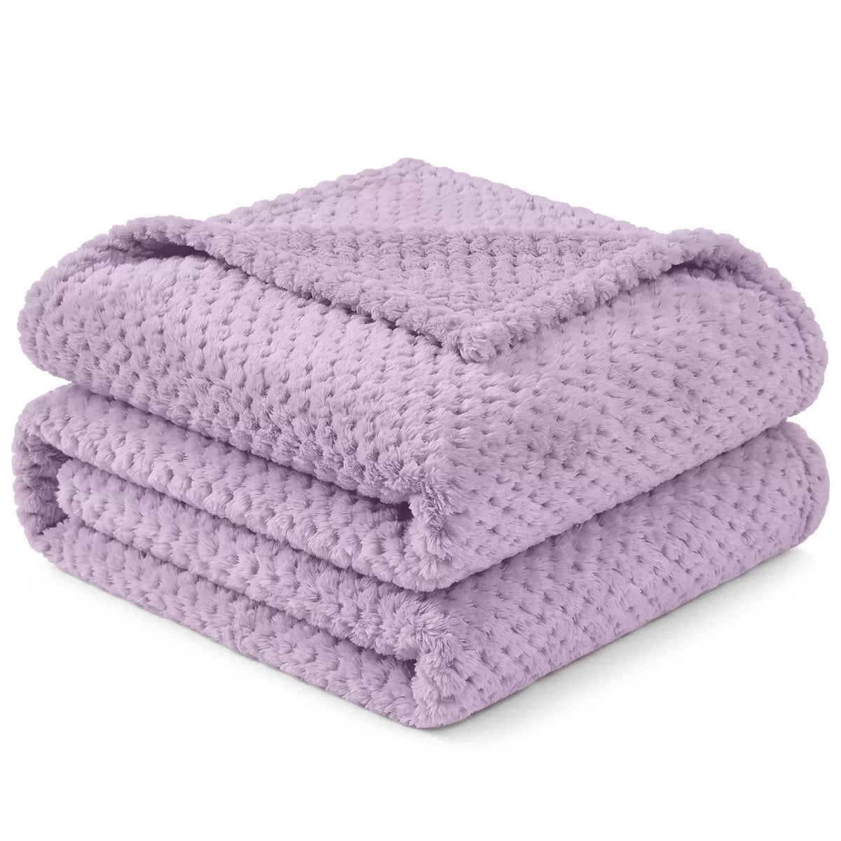 PAVILIA Soft Waffle Blanket Throw for Sofa Bed, Lightweight Plush Warm Blanket for Couch